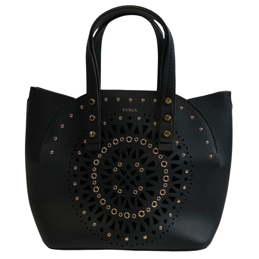 Furla Mini Aurora Laser Cut‎ Leather Small Tote MSRP $548